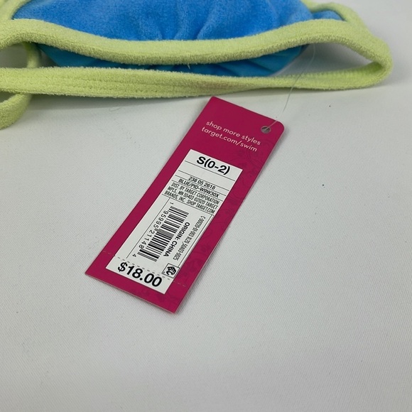 Xhilaration Blue and Green Bikini Top - Picture 4 of 8